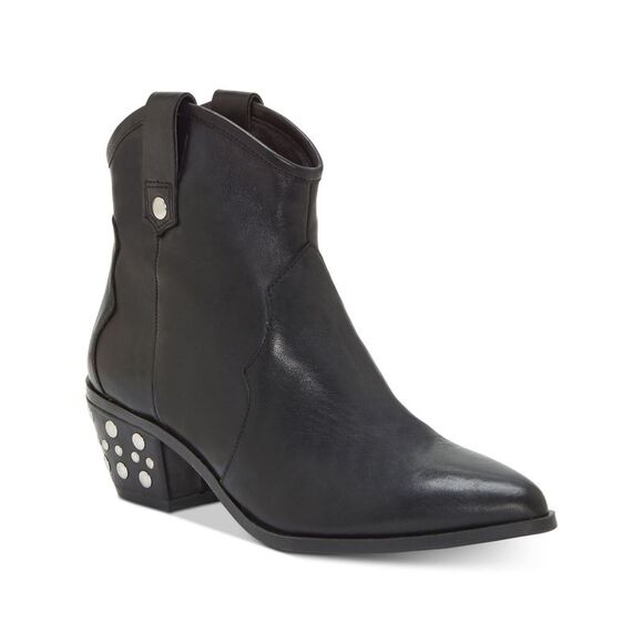 INC Shoes - INC Womens Black Memory Foam Studded Cushioned Latisha Pointed Toe Booties 5.5 M